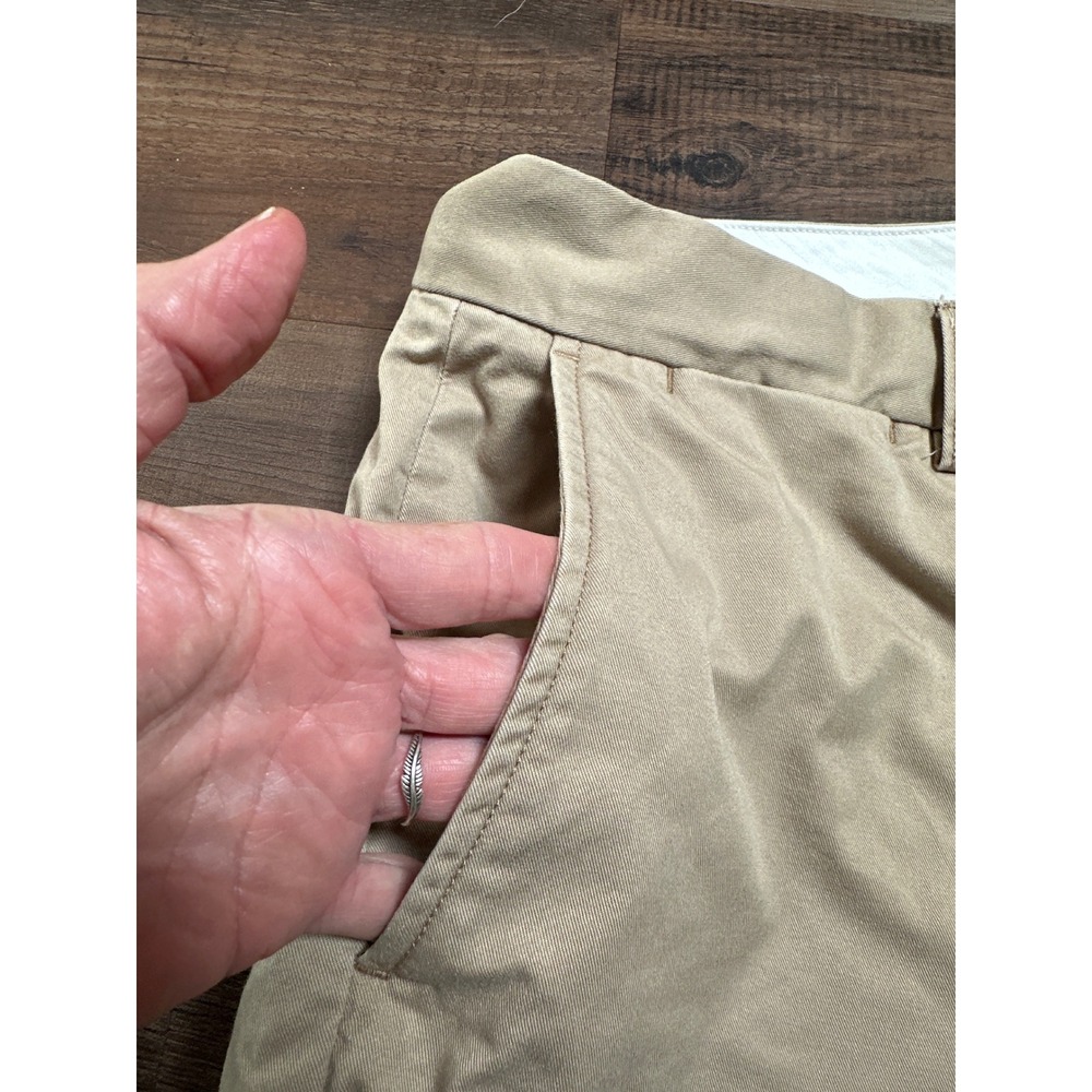 Polo Ralph Lauren Mens Stretch Classic Fit Chino Shorts Khaki Tan Size 35 Preppy - Picture 7 of 7